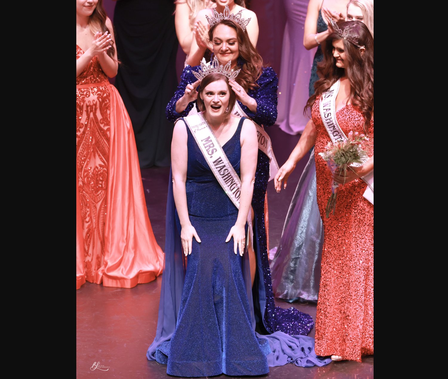Emily (Parnham) Skeers, competing as Mrs. Olympia, was crowned Mrs. Washington in the United States of America’s Miss Oregon and Washington Pageant on Sunday, Sept. 18,